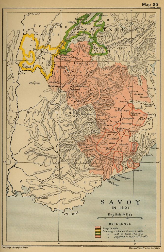 La Savoie en 1601